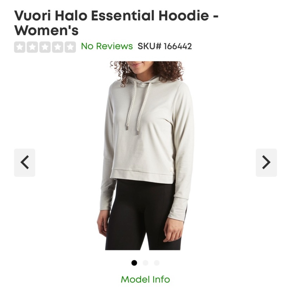 Vuori Halo Essential Hoodie Dove Grey